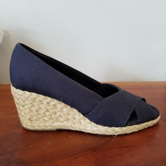 navy wedges size 6